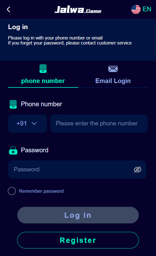 How to Login on Jalwa Game
